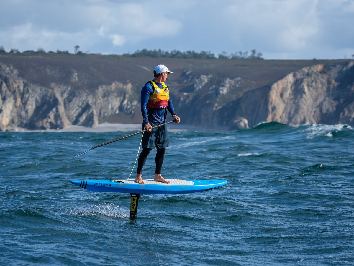 Crozon Foil Festival: Kai Thompson and Marnie Bertram win the first downwind
