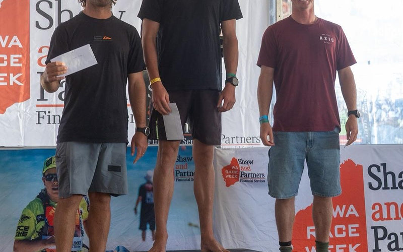 Kai Thompson third in the West Coast Downwinder, WA Race Week 2025