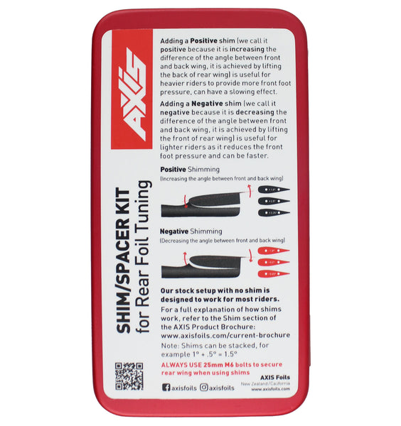 Shim/Spacer Kit for Rear Wing
