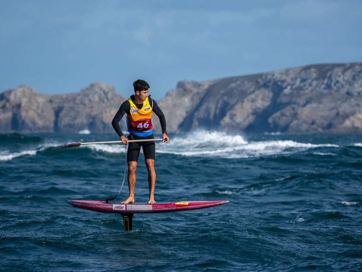 Crozon Foil Festival: Kai Thompson and Marnie Bertram win the first downwind