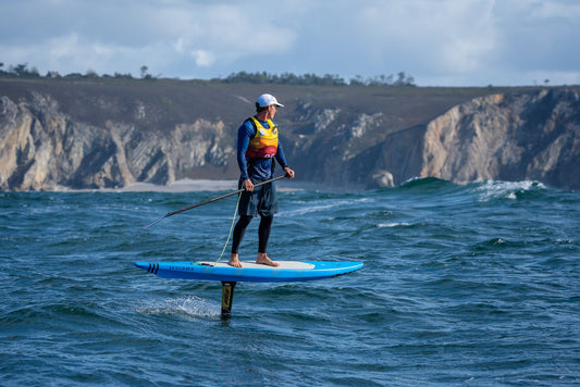 Crozon Foil Festival: Kai Thompson and Marnie Bertram win the first downwind