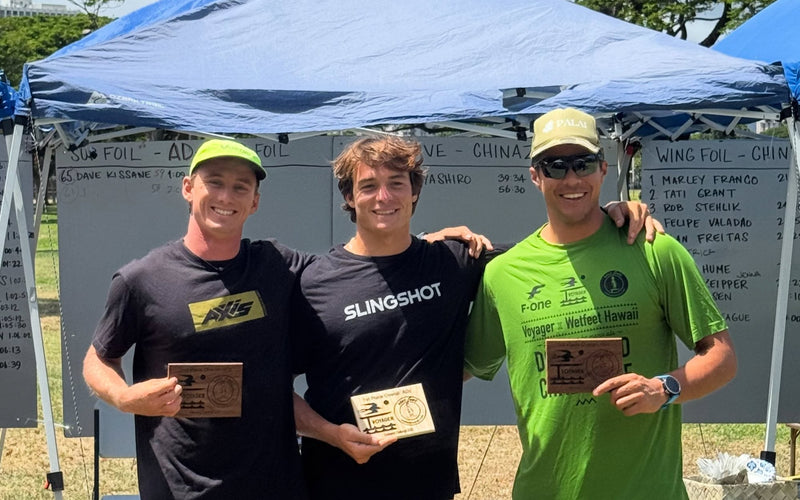 Kai Thompson second at the Voyager-Wetfeet downwind challenge 2026