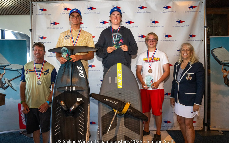 Holland Vierling second in the under-19s at the 2026 US Wing Foil Nationals