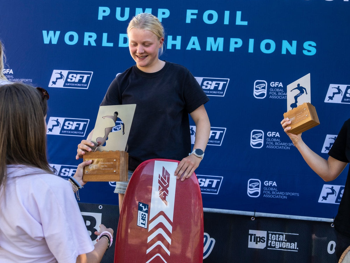 Marnie Bertram is the 2026 SFT Pump Foil World Champion