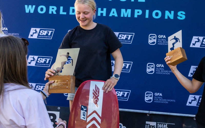 Marnie Bertram is the 2026 SFT Pump Foil World Champion