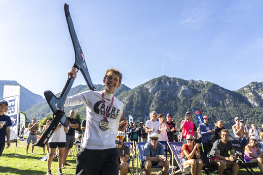 Jurij Scheibler second at the SFT Pump Foil World Cup final on the Traunsee