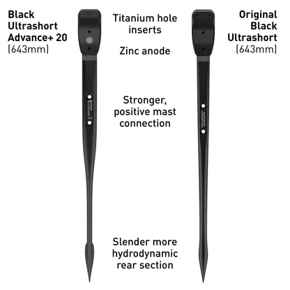 Black Fuselage - Ultrashort Length - Advance 20 - 643mm with Zinc insert