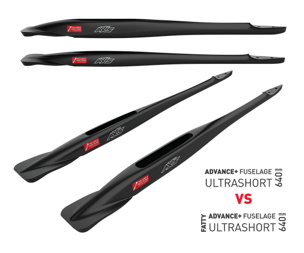 Black Fuselage - Short Length - Advance+ Fatty  - 700mm  with Zinc & Titanium inserts