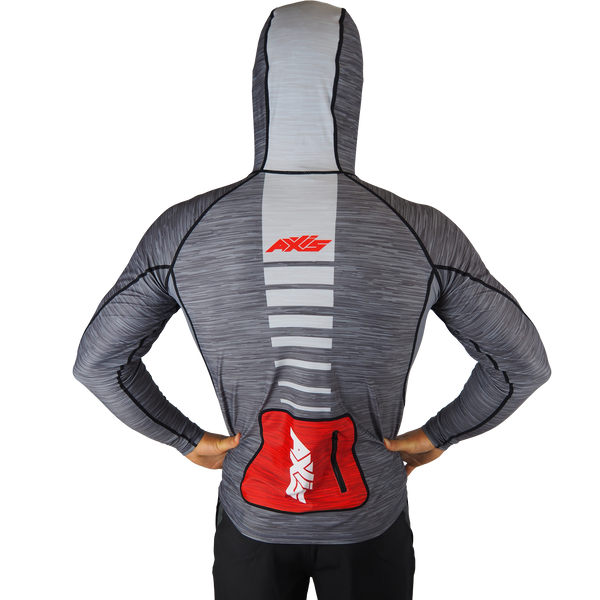 Hooded UV Rashie - Smoke (grey)