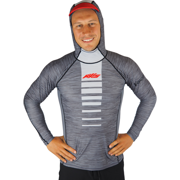 Hooded UV Rashie - Smoke (grey)