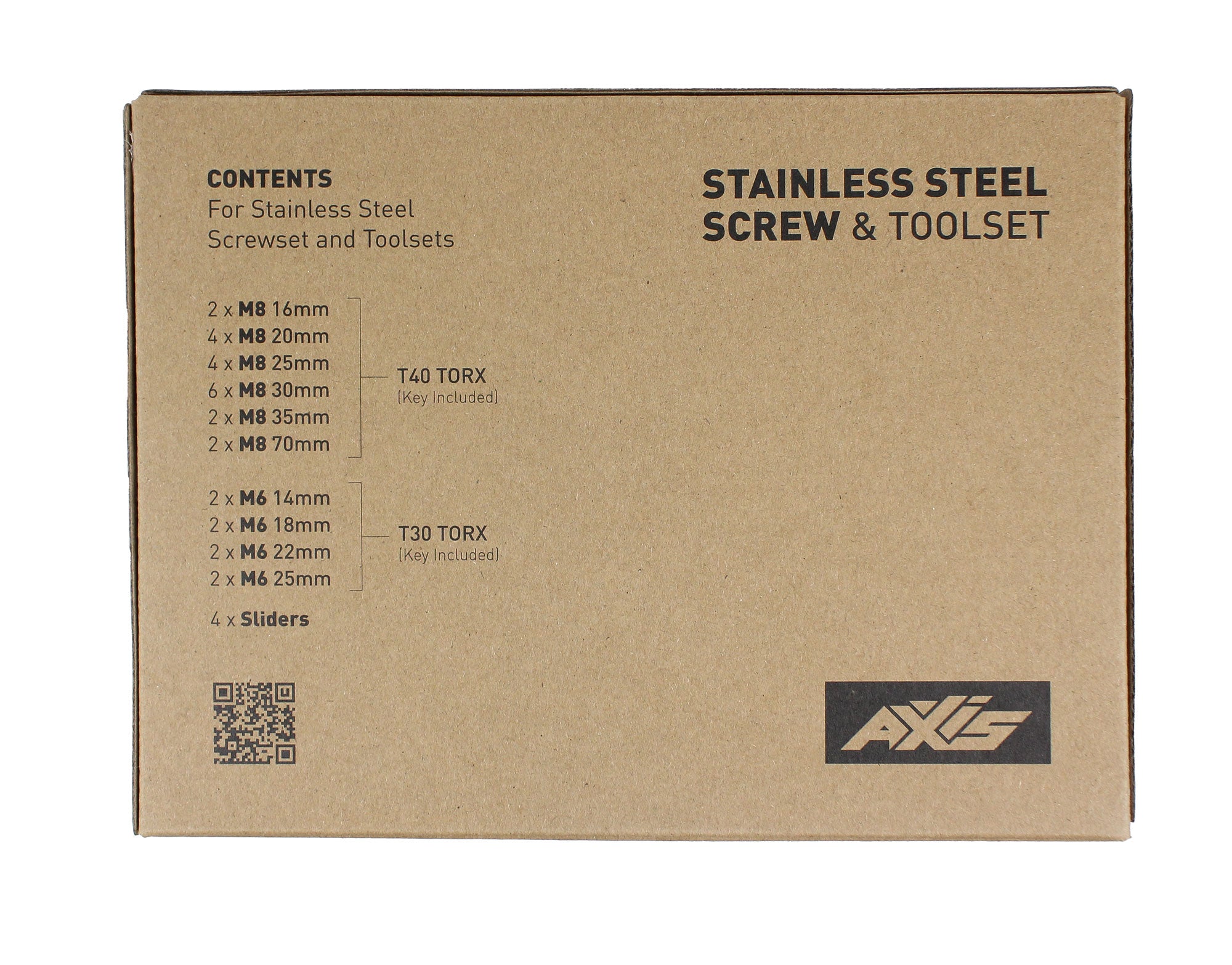 Stainless Steel Screw and Toolset Box - AXIS Foils