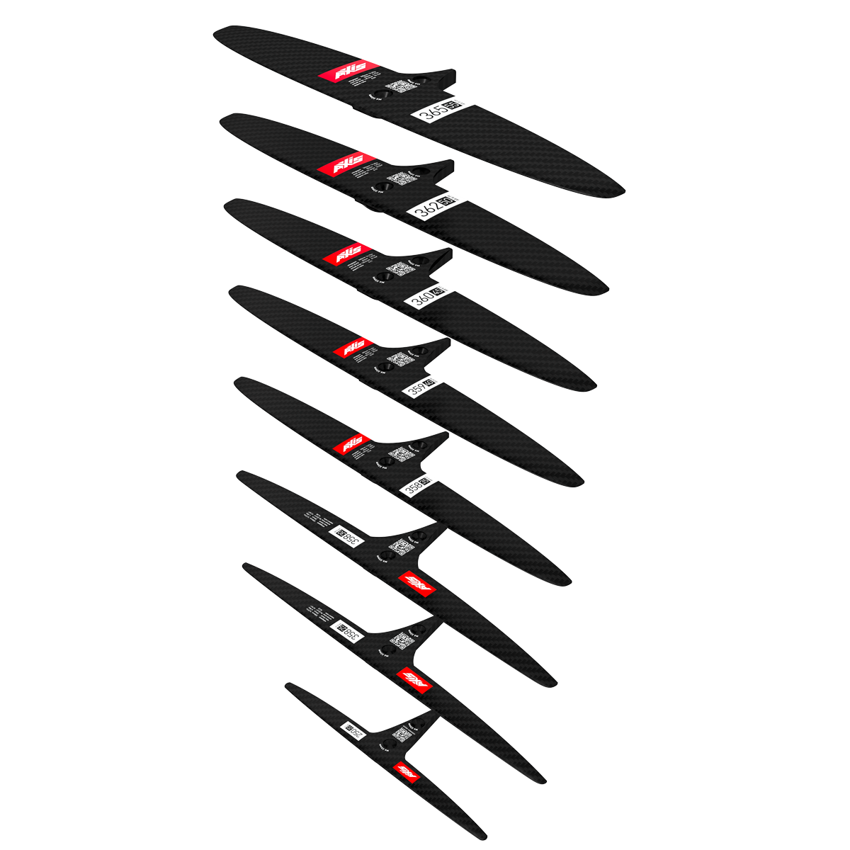 SKINNY - 358/25 Carbon Rear Hydrofoil wing - AXIS Foils