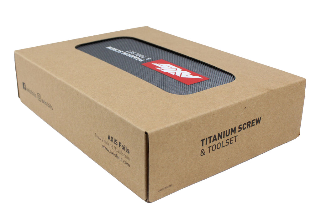 Titanium Screw and Toolset Box - AXIS Foils