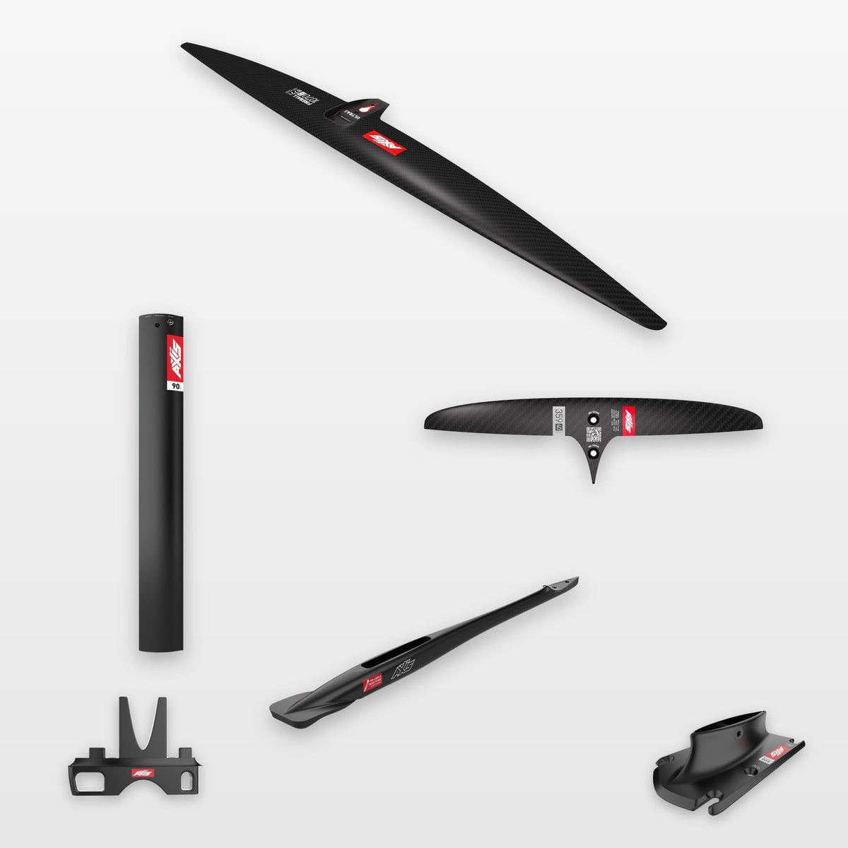 AXIS Complete Foil Package Fireball 1070, SKINNY 359/40 / 19mm aluminium 90cm: every part in the package