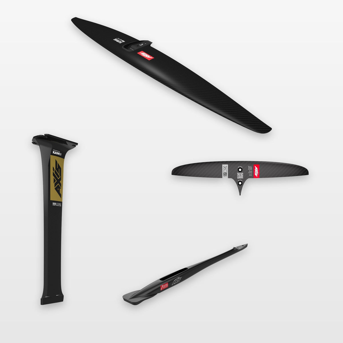 AXIS Complete Foil Package Surge 1080, SKINNY 360/45 / KAIWI UHM 780: every part in the package