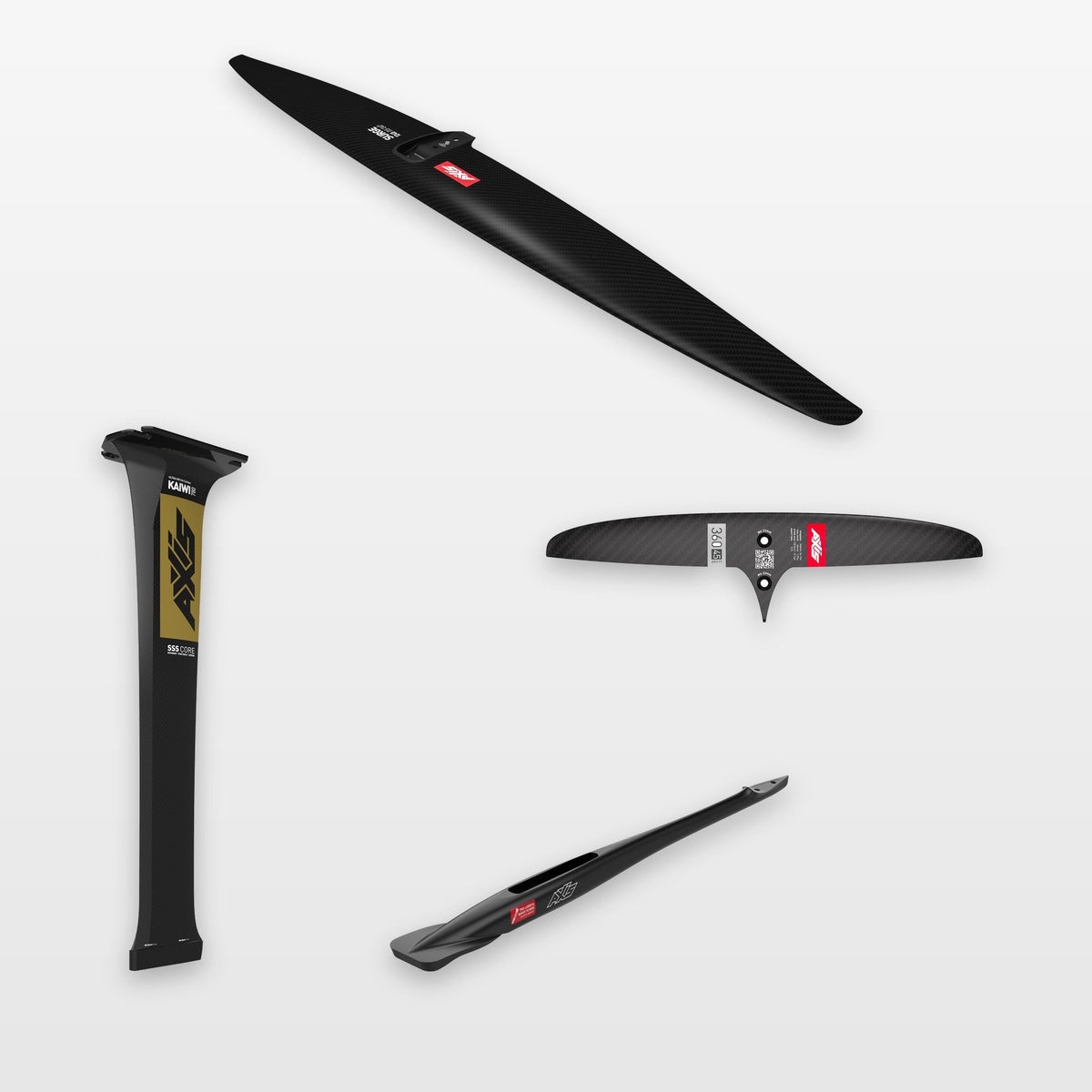 AXIS Complete Foil Package Surge 1240, SKINNY 360/45 / KAIWI UHM 780: every part in the package