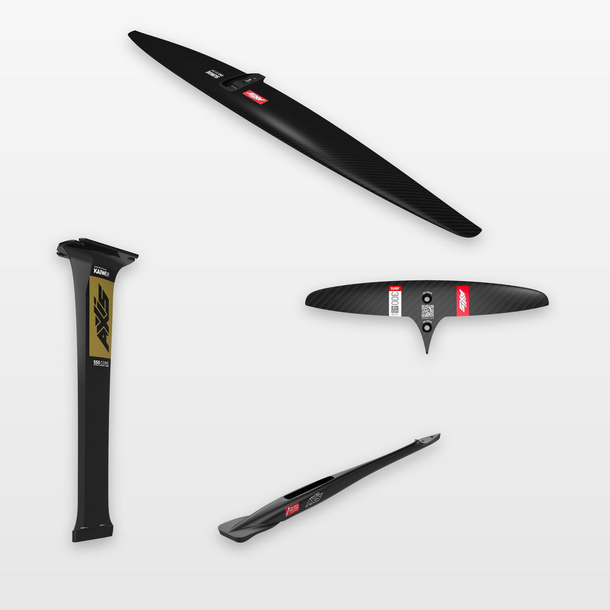 AXIS Complete Foil Package Surge 1240, SURF SKINNY 300/45 / KAIWI UHM 780: every part in the package