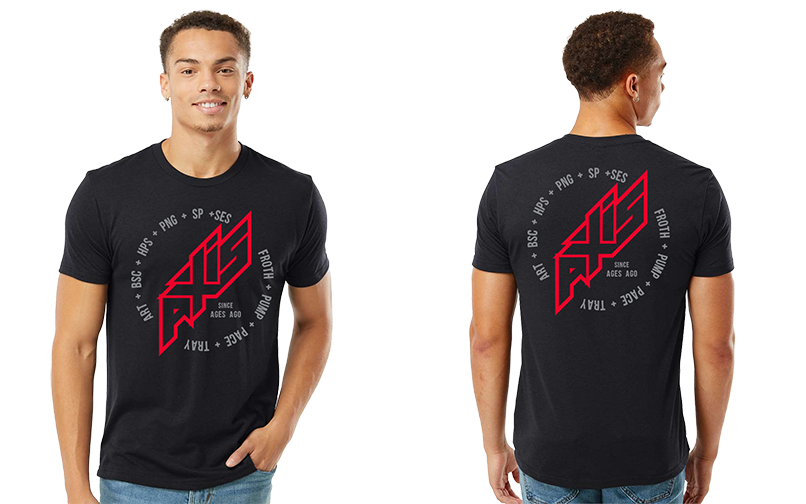 AXIS Foils Text Circle T-Shirt